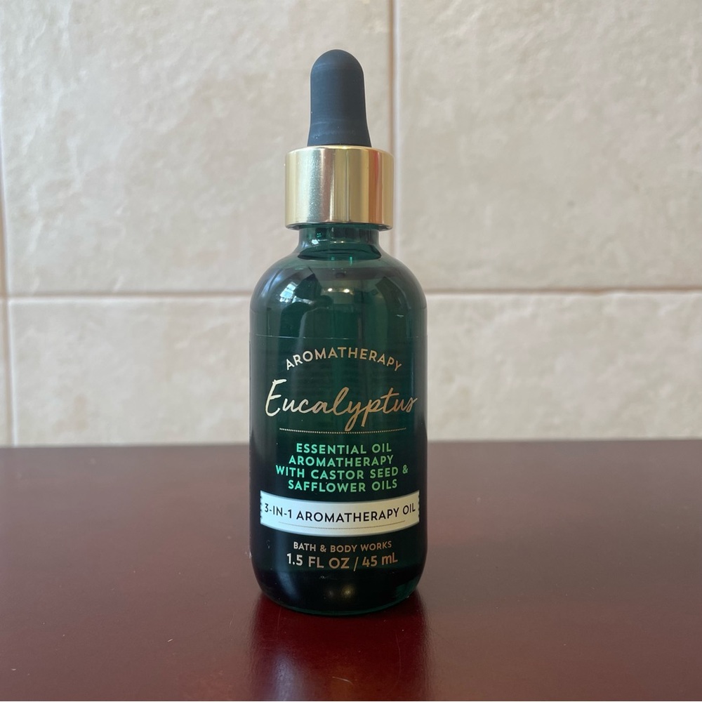 NEW BATH & BODY WORKS AROMATHERAPY EUCALYPTUS ESSENTIAL 3-IN-1 OIL Moisturizer